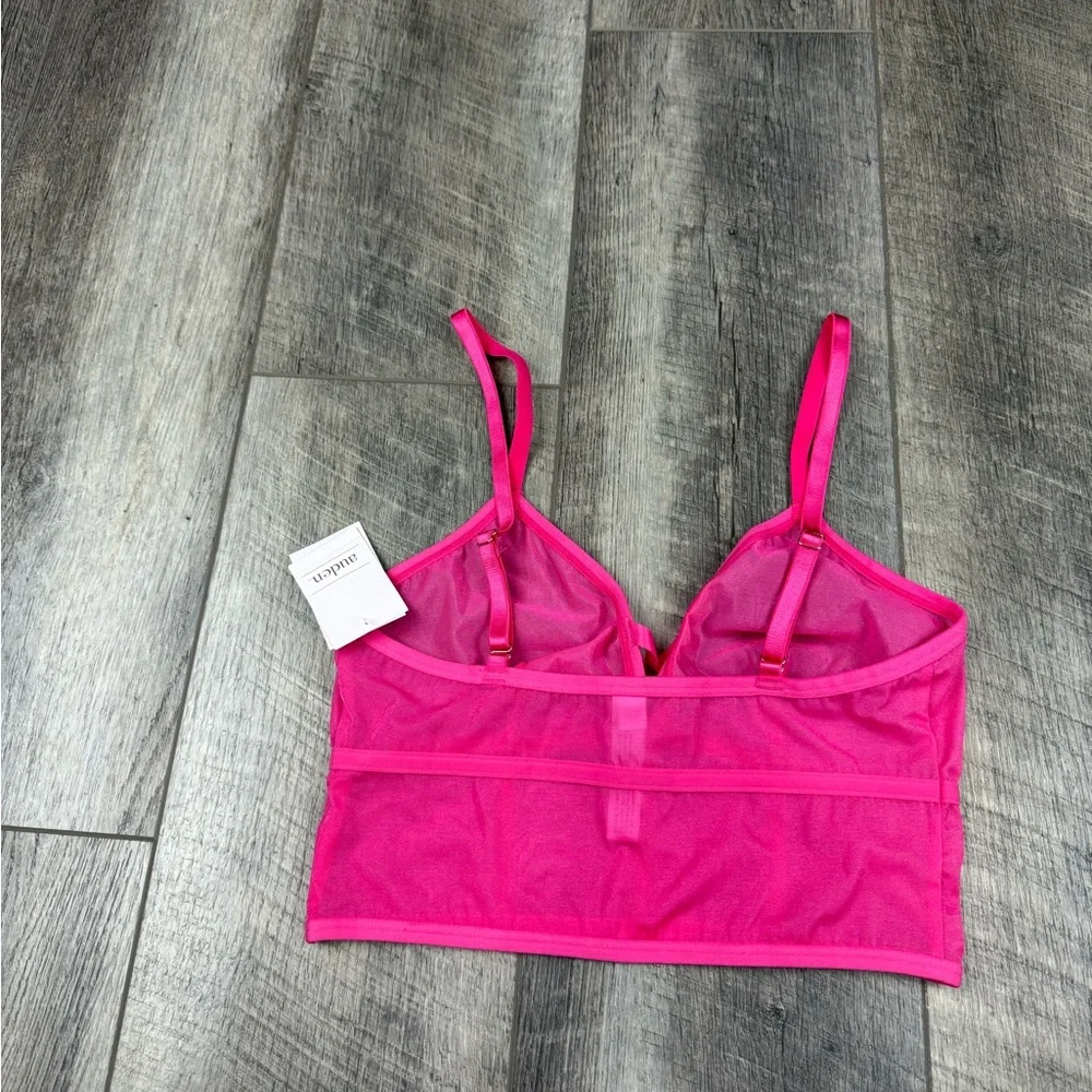 Auden Dark Pink Mesh‎ Bralette